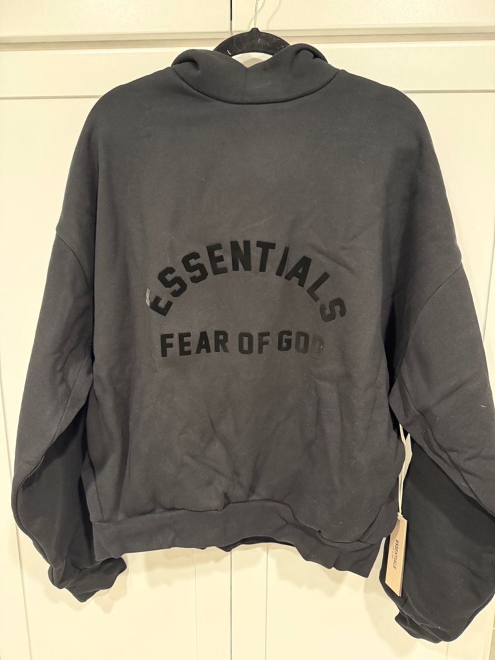 Fear of God Essentials Black Pullover Hoodie